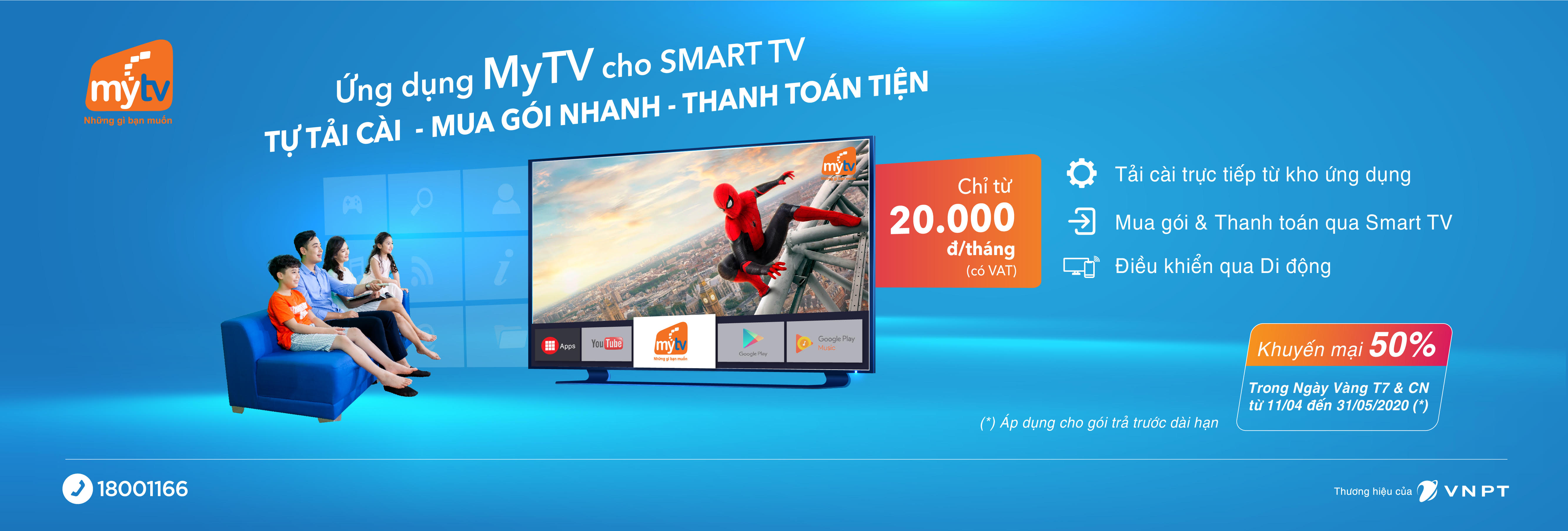 ứng dụng MYTV Cho smart TV